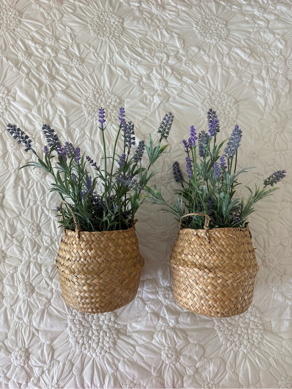 Pair of Artificial Lavender Plants